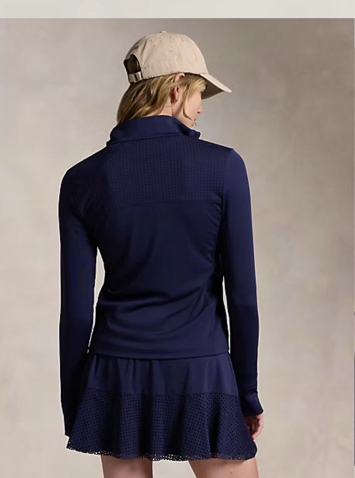 Pullover Ralph Lauren RLX Performance Cuarto Cremallera Talla M, Azul Elástico Foto 2 de 4