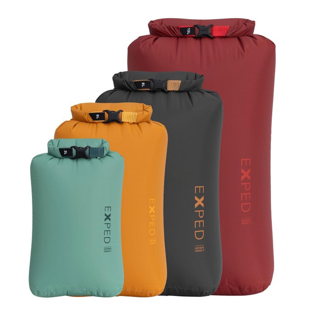 Exped Versa Waterproof Drybags Packsack Dustproof 4-Pack (XS-L) - Image 4