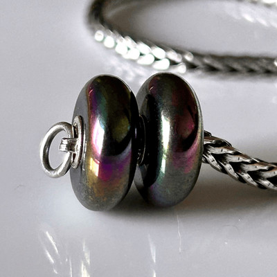 TROLLBEADS Rainbow Hematite (ONE) RARE Event Gemstone LAA 925S NEW in Box