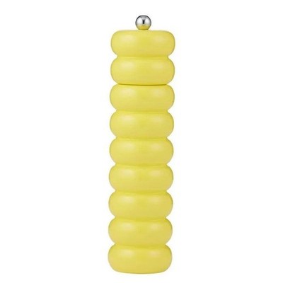 Coast To Coast Delphi Wood Salt & Pepper Grinder Yellow 24cm