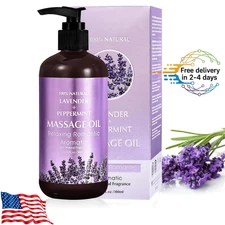 Lavender Massage Oil for Calming, Soothing and Relaxing Muscles Massage Oil 10.2