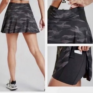 ATHLETA Match Point Skort Black Camo Size L