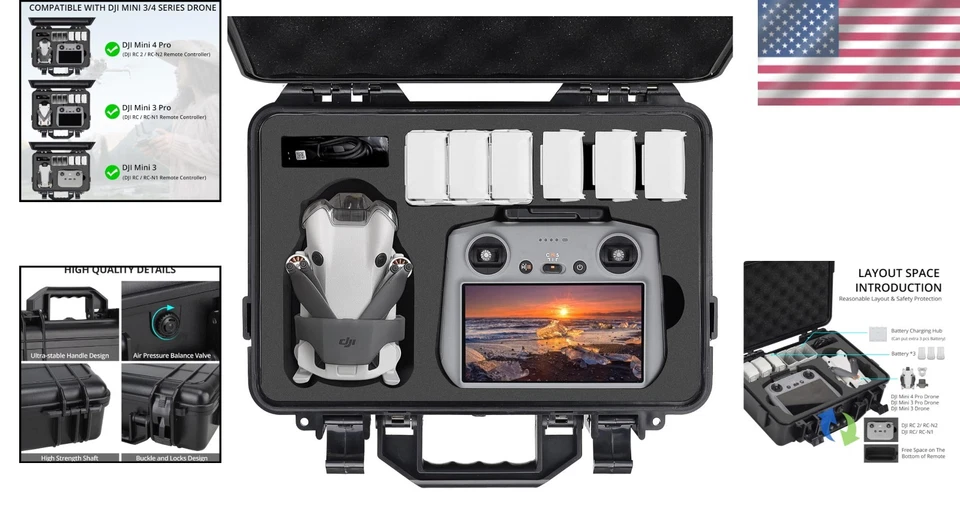 Waterproof DJI Mini 4 Pro Hard Case - Custom Design for Ultimate Gear Protection - Image 2 of 4
