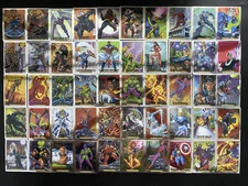 2024 Marvel Masterpieces'92 Platinum Complete Base Set 1-100 Wolverine Z1X
