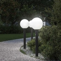 Pollerleuchten Mit Sensor 3 Stk. 80 Cm Schwarz IP44 Pollerleuchte Pollerleuchten