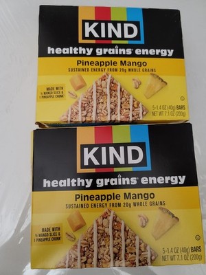 KIND Healthy Grains Energy Bars, Pineapple Mango - 5 bars ... 2pack