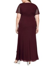 bcbgmaxazria floral embroidered evening dress BCBGMAXAZRIA Floral-Print Faux-Wrap Maxi Dress main image 0