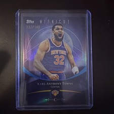 Topps Midnight Karl-Anthony Towns New York Knicks #9 Serial Numbered /149