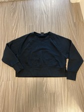 Nike Dri-FIT Women s Black Cropped Sweatshirt Pullover Size S