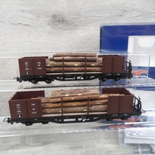ROCO 34594 - HOe - ÖBB - 2x Güterwagen mit Holzbeladung - OVP - #AT16522
