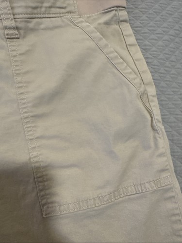 Women’s Lee Comfort Waistband Cargo Relaxed SZ 14 Medium Khaki Stretch Shorts - Bild 4 von 8