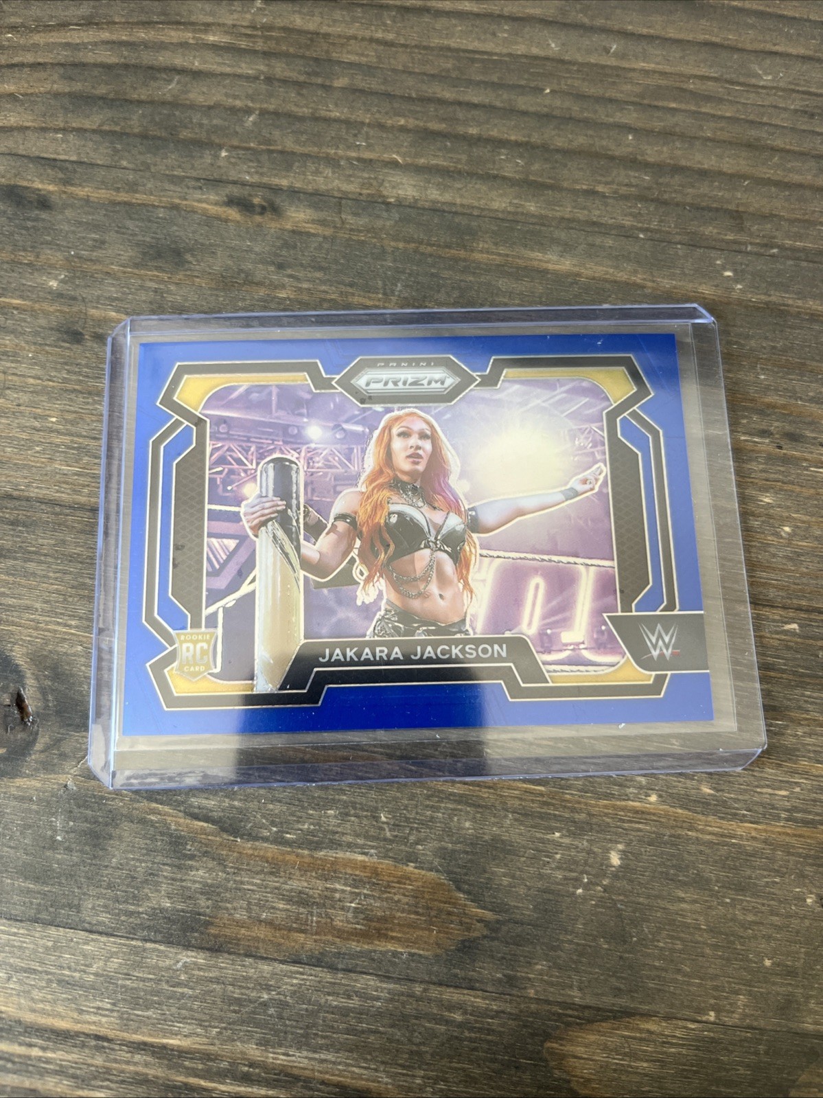 2024 Panini Prizm WWE Blue Prizm /199 Jakara Jackson #12 Rookie RC