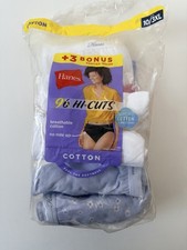 Hanes Women  s Sz 10 3XL Hi Cut Underwear 7 Pack New Open