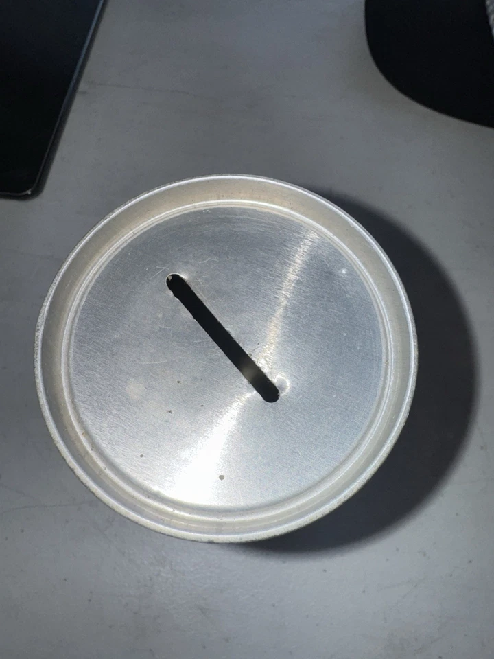 Budweiser 12oz Beer Can Bank 1968-72 Vintage Pull Tab Metal Anheuser Busch - Image 4 of 4