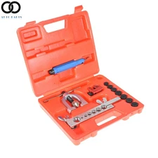 SAE / MM Double Single Flaring Brake Line Tool Kit w/ Mini Pipe Cutter Car Truck