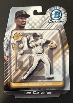 2024 Bowman Draft Chrome Bowman In Action #BIA-24 Leo De Vries