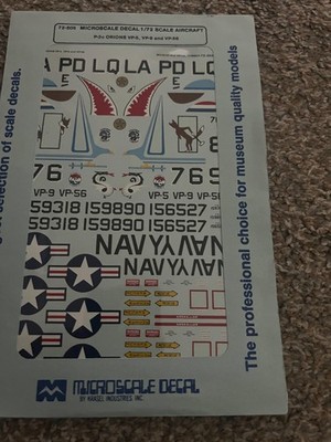 Microscale decal 72 5 05 P   3C Orion VP   5.  , VP   9 and VP   56