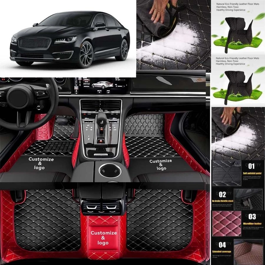 For Lincoln MKZ Car Floor Mats Luxury Waterproof Carpets Liners Interior Auto - Изображение 2 из 4