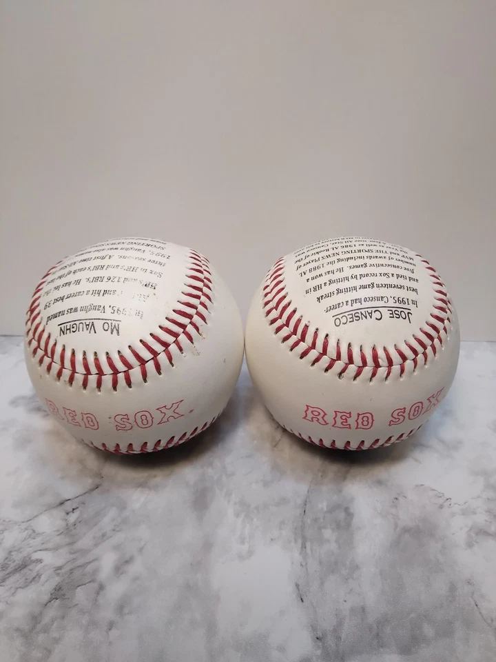 Boston Red Sox Mo Vaughn & Jose Canseco Collectible Baseball,s  - Image 4 of 4