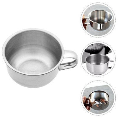 Rasierschale Mit Griff Edelstahl Rasierseifenschale Rasierschaumschale