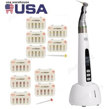 Dental LED Wireless Mini Endo Motor 16:1 Contra Angle/5Box Fiber Posts Drills