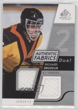 2008-09 SP Game Used Edition Authentic Fabrics Dual Richard Brodeur #AF-RB 2d8