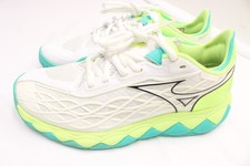  NWOB WOMEN'S MIZUNO WAVE ENFORCE TOUR AC TENNIS SHOES WHT/TEAL/LIGTNG SZ 7