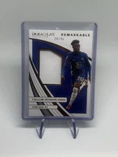 2021-22 Panini Callum Hudson-Odoi Remarkable immaculate patch Chelsea /49 SSP