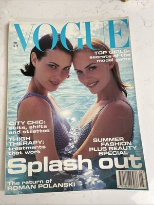 VOGUE May 1995 SHALOM HARLOW Amber Valletta CHRISTY TURLINGTON Carolyn Murphy EX