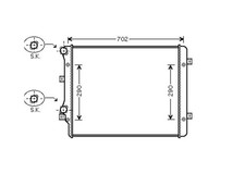 Fits Volkswagen Touran Radiator 2007-2011