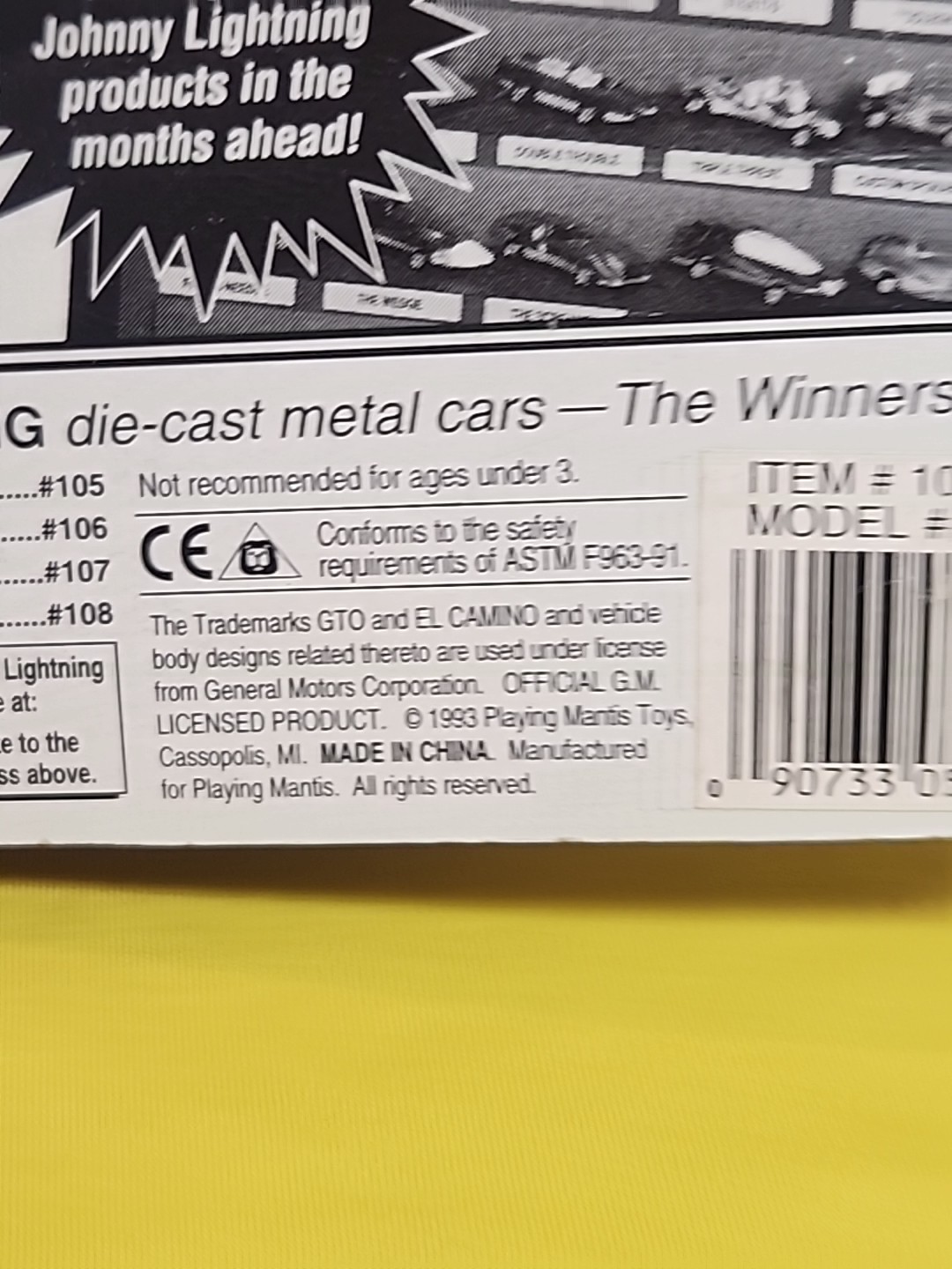 1993 Johnny Lightning BUG BOMB Red Car Redline Wheels Coin 08,105 Series E 🔥X3