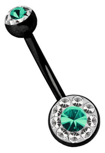 Banana Ombelico Doppio Cristallo Multicut In Titanio - Wildcat Italia - Foto 5