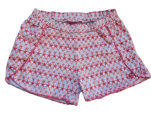 Joules Girls White and Red Sky Star Fish Geo Frilled Top and Shorts Size 4 - Picture 9 of 12
