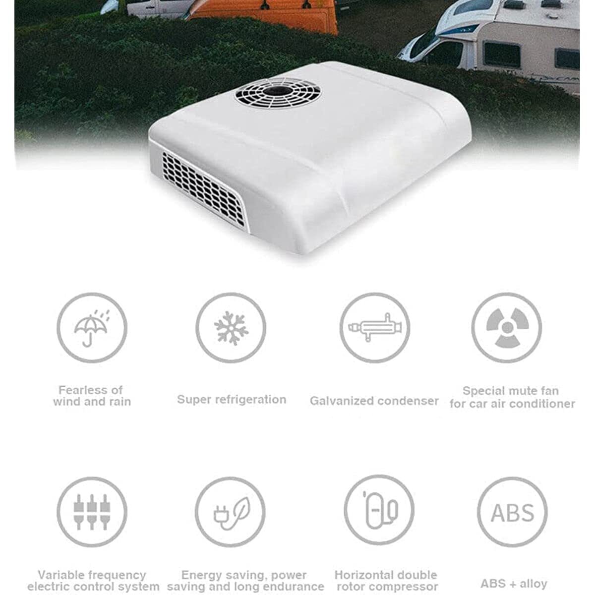 13500 BTU RV Air Conditioner 12V Roof top AC unit fit RV Trailer Fast