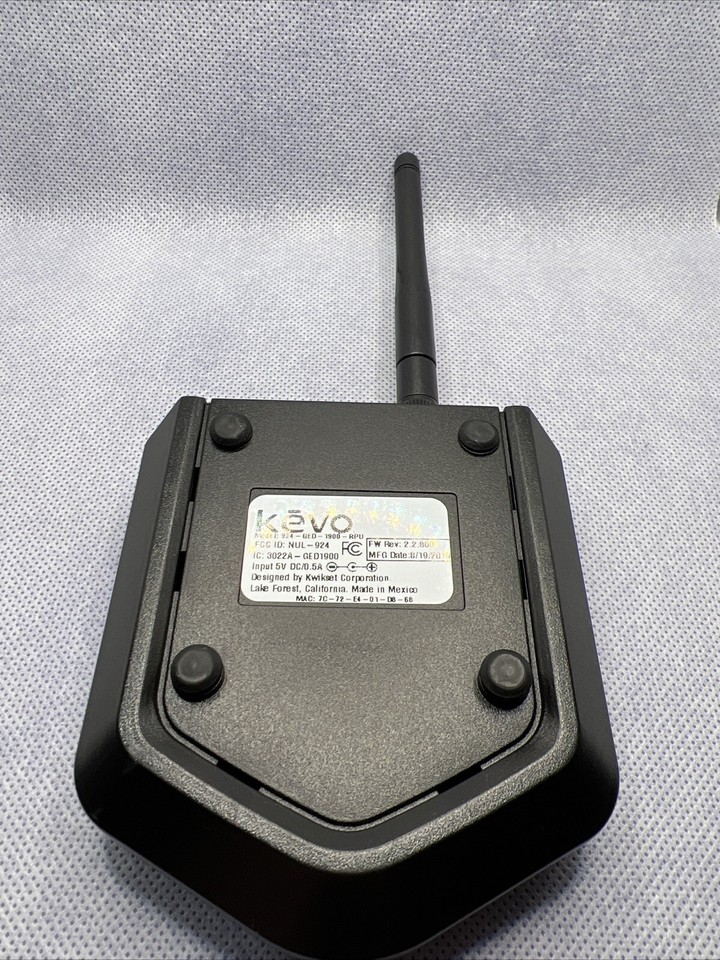 Kevo Plus Bluetooth Enabled Gateway 924GED1900RPU Kwikset Connected