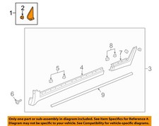 GM OEM 11-22 Encore Pillars, Rocker Floor Exterior Trim-Corner Molding 42650660