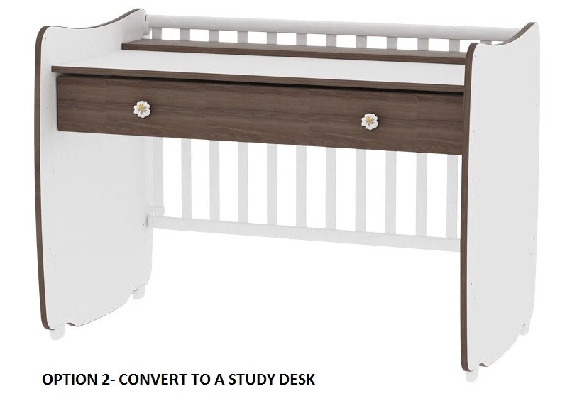 Luxury convertible swing baby bed/cot Lorelli Dream in various colour combos - Image 4 of 4