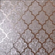 Image of Arthouse Metallic Foil Trellis Wallpaper Heavyweight Textured Rose Gold Crushed