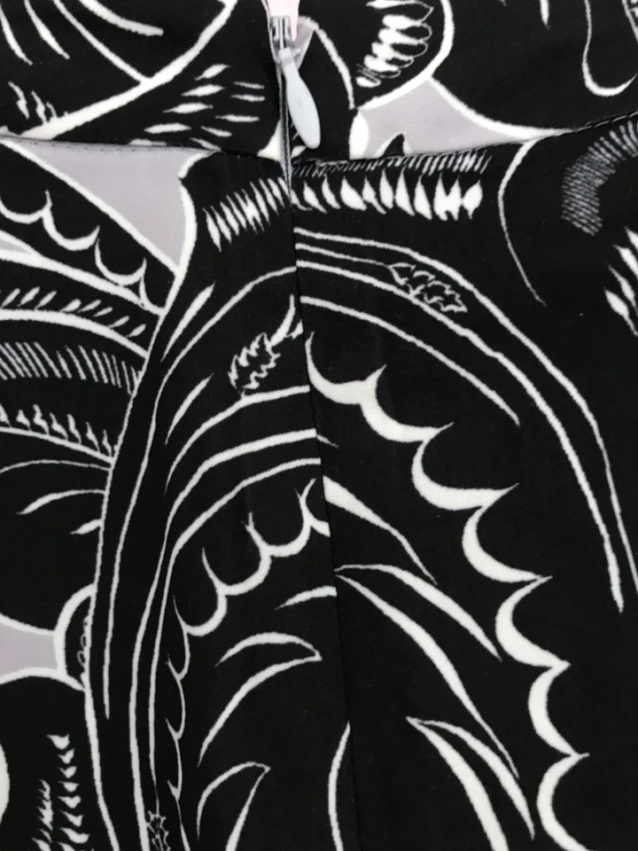 Unbranded, C/MEO Collective, trousers, black andorra pattern, size XS, NWT - Image 4 of 4