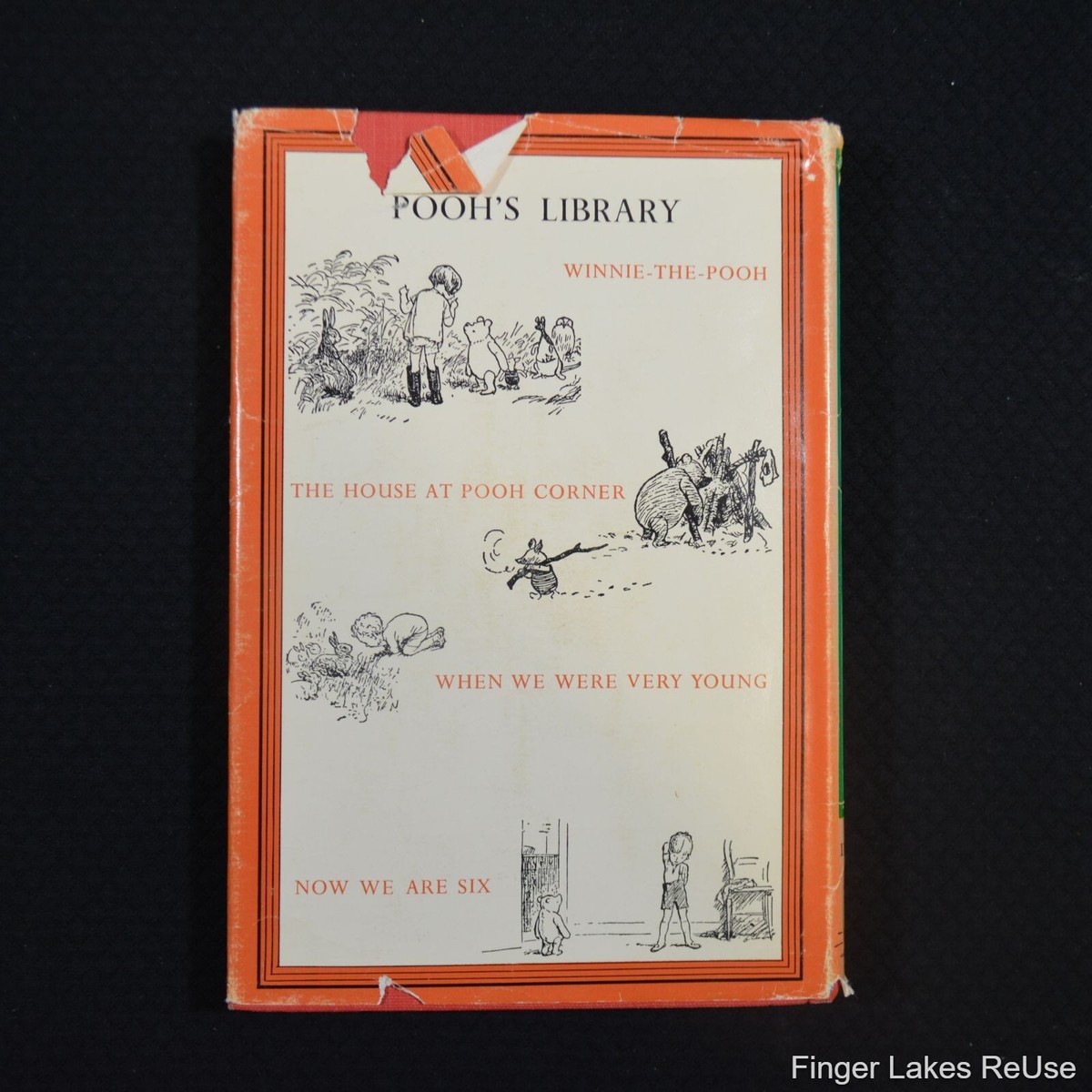 Vintage 1961 Winnie the Pooh's Library A. A. Milne 4 Book