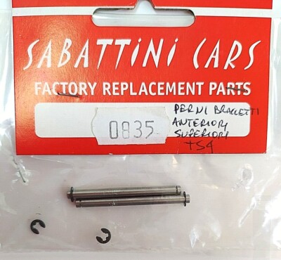 CARS SLIPPERS -THUNDER TIGER SPARE PARTS PINS FRONT ARMS SUPERIORI 0835 T4