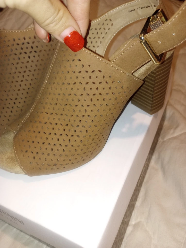 Giani Bernini Jabril Memory Foam Shooties, Brown 5.5 New In Box - Image 2 of 4