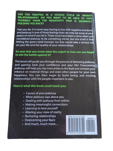 Jealousy: How To Overcome Jealousy, - Paperback, by Price Sofia - Picture 2 of 7
