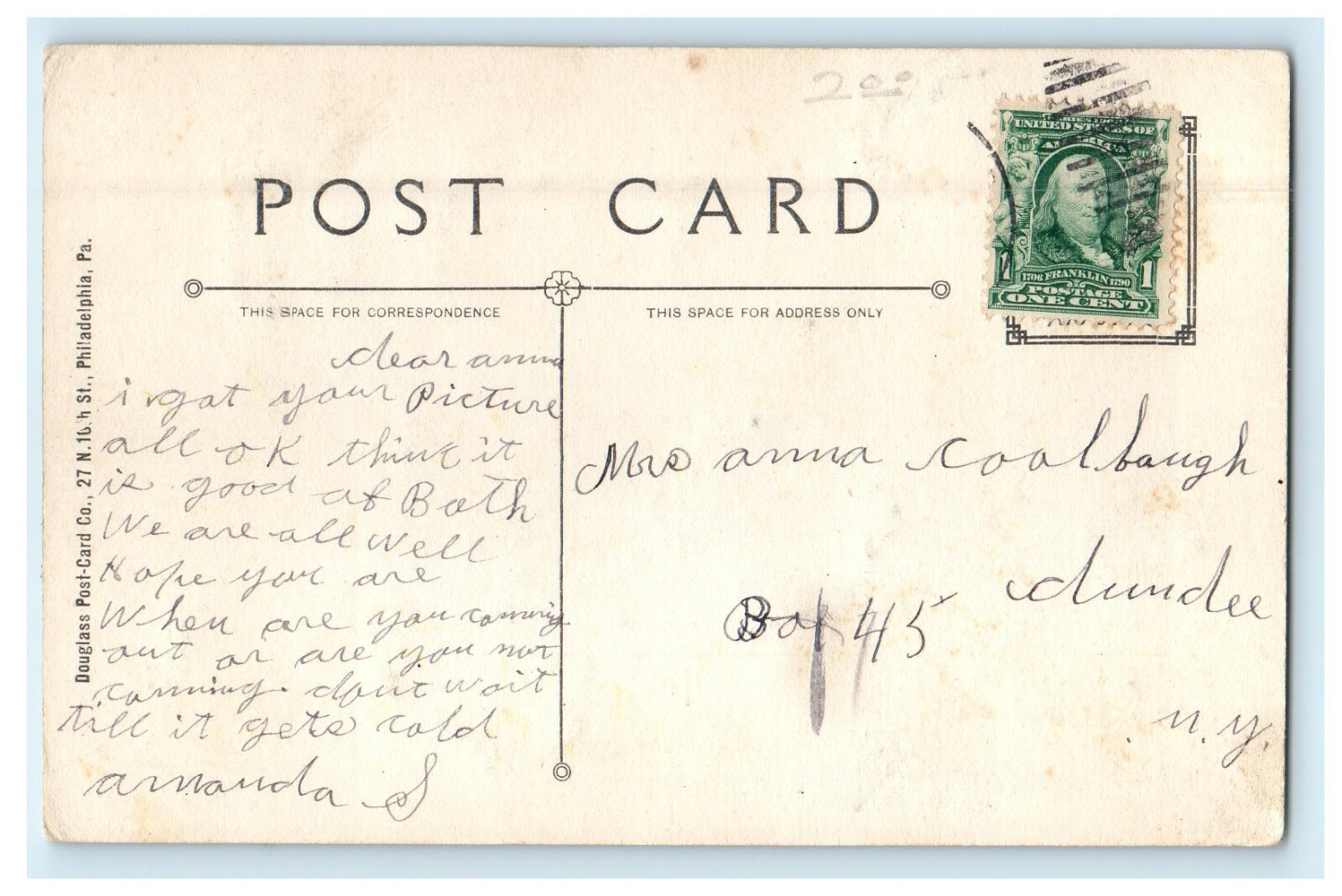 c1910s Flower Designed, Eldred Pennsylvania PA Posted Postcard eBay