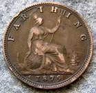 1879 Victoria Farthing — photo from another recent sale