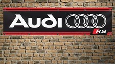 Audi Rs 2x8 Ft Sport Banner Car Racing Flag For Workshop Man Cave Wall