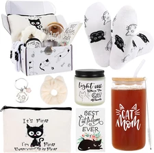 Cat Lover Gifts for Women - Cat Mom Gifts, Crazy Cat Lady Essentials: Makeup ...