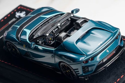 BBR 1/43 Ferrari high-quality car model 812 Competizione A Cabriola Blue - Picture 3 of 7