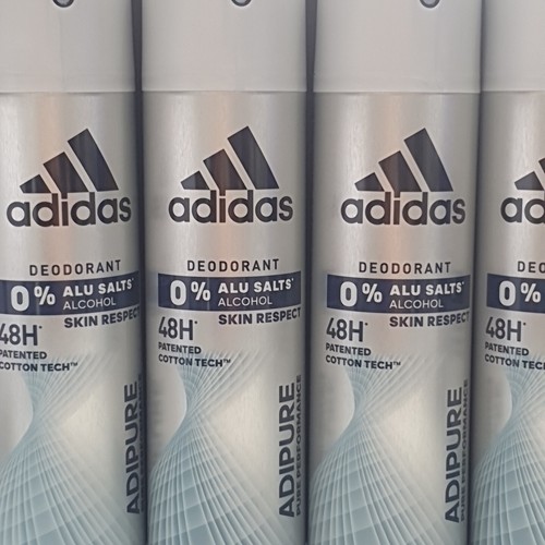 Adidas ADIPURE Anti Perspirant 48H Deodorant Spray 0 % Alcohol Alu salts,4X200ML - Picture 4 of 9