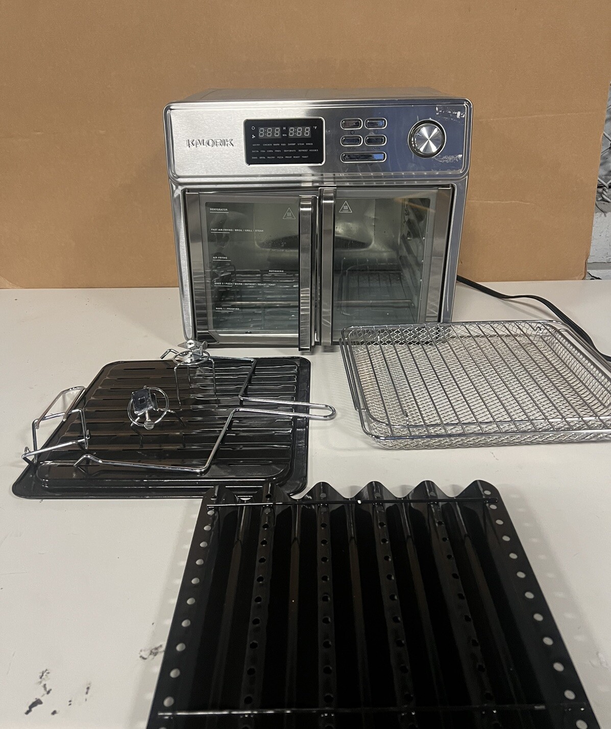PARTS ONLY Kalorik AFO 46045 SS 26qt Max Air Fryer Oven 1700W 8 Access